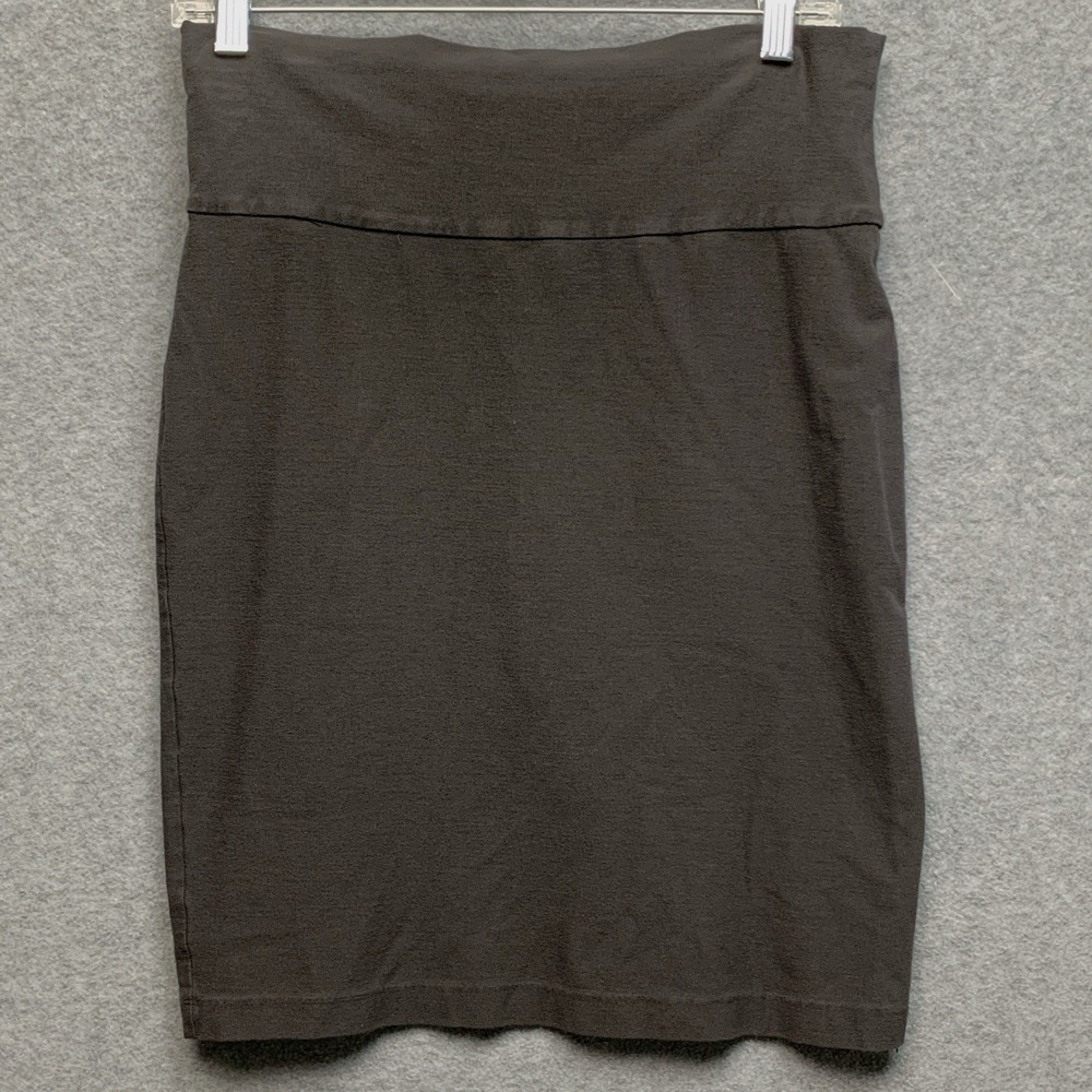 Eileen Fisher Jersey Knit Stretch Mini Skirt Size XSmall Dark Gray Comfort